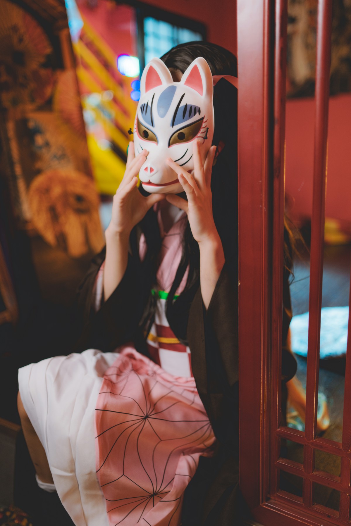 图片[12]-[Cosplay]桜桃喵 – 灶门祢豆子 – COSPLAY-瞬颜部落