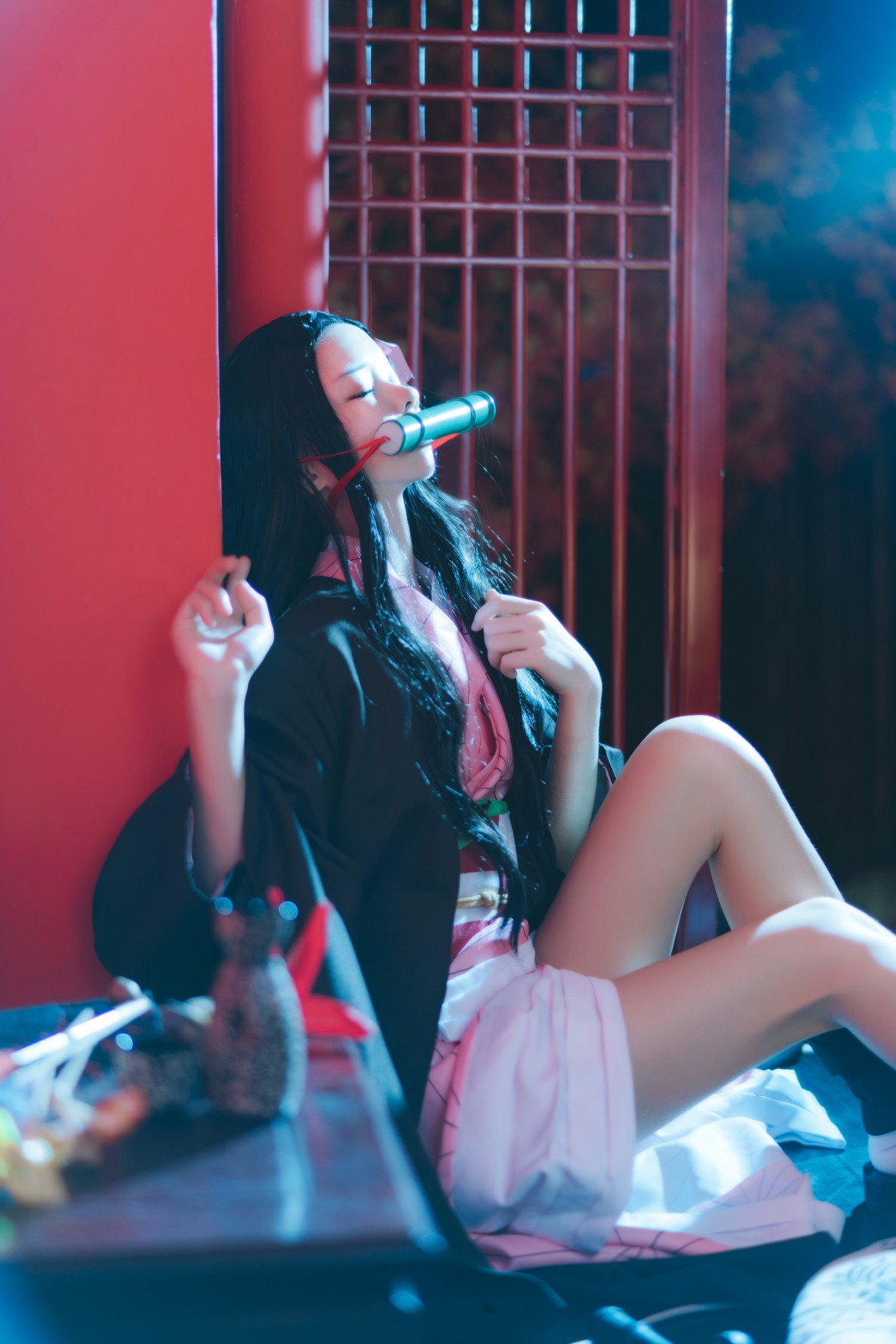图片[15]-[Cosplay]桜桃喵 – 灶门祢豆子 – COSPLAY-瞬颜部落