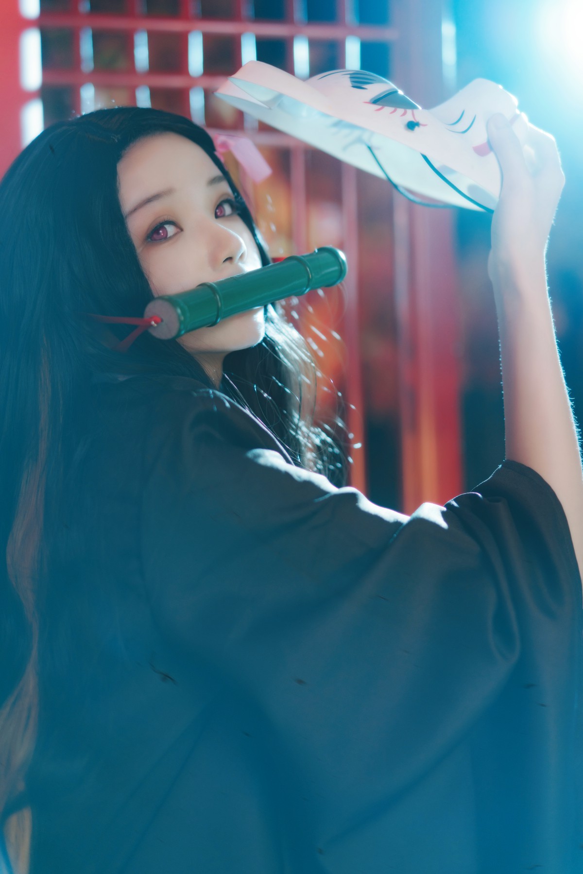 图片[18]-[Cosplay]桜桃喵 – 灶门祢豆子 – COSPLAY-瞬颜部落