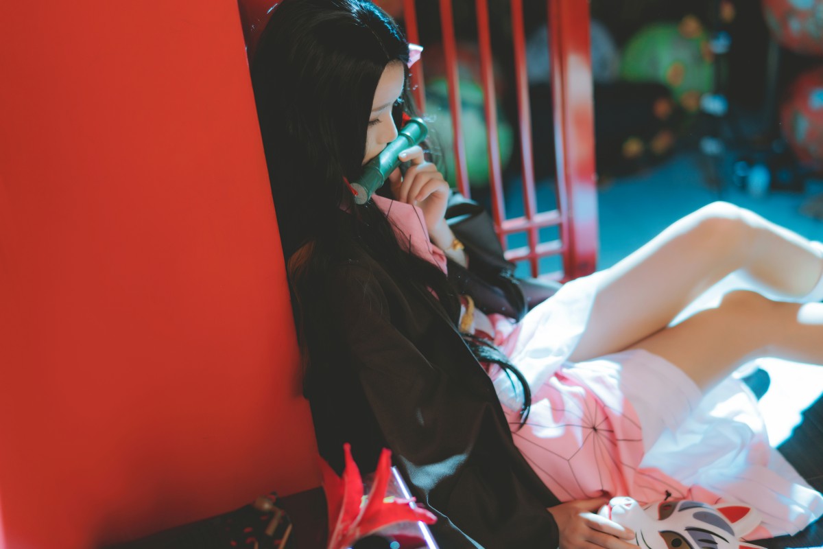 图片[19]-[Cosplay]桜桃喵 – 灶门祢豆子 – COSPLAY-瞬颜部落