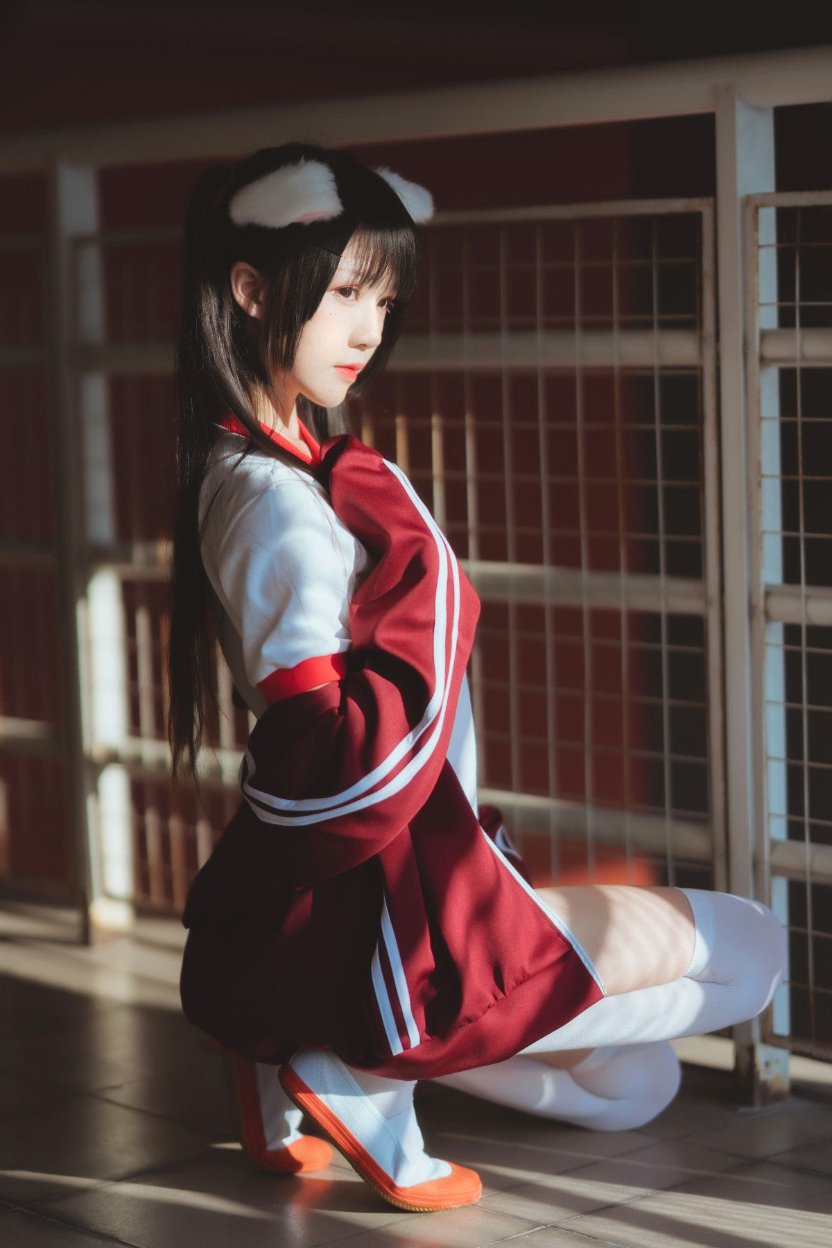 图片[4]-[Cosplay]桜桃喵 – 红色体操服 – COSPLAY-瞬颜部落