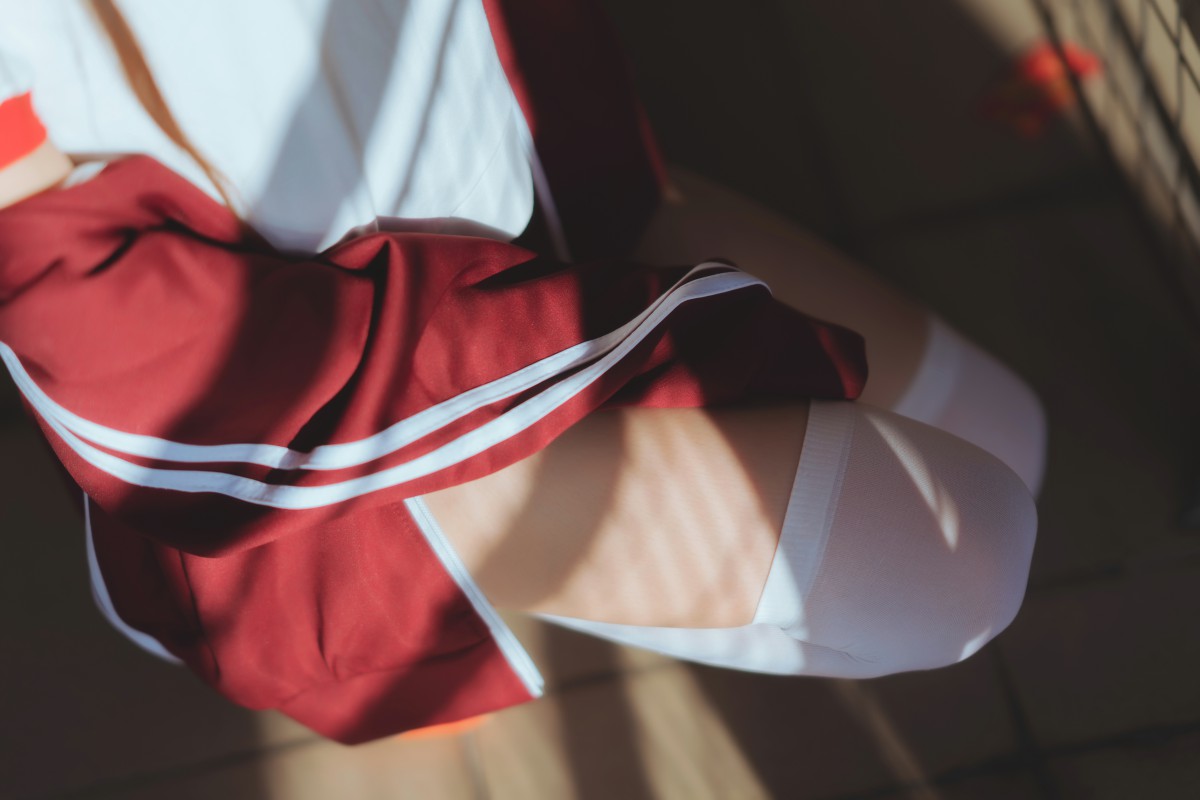 图片[6]-[Cosplay]桜桃喵 – 红色体操服 – COSPLAY-瞬颜部落