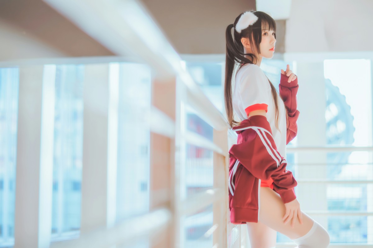 图片[13]-[Cosplay]桜桃喵 – 红色体操服 – COSPLAY-瞬颜部落