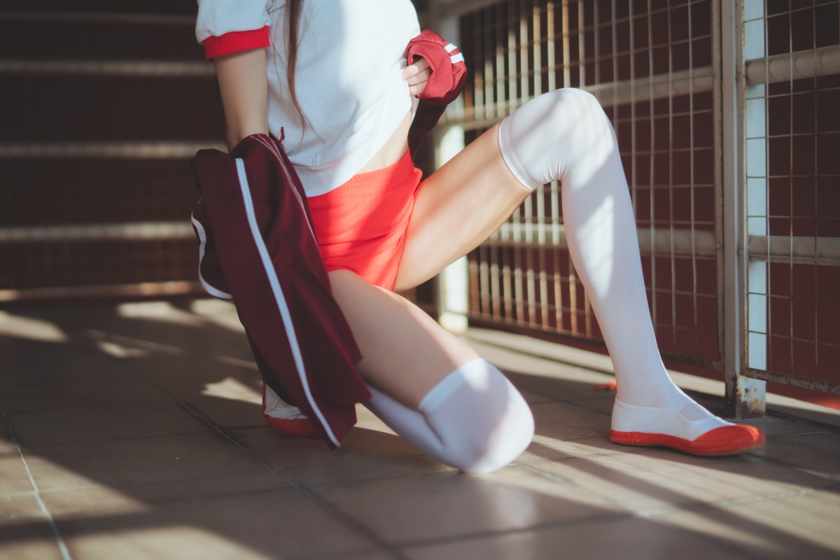 图片[10]-[Cosplay]桜桃喵 – 红色体操服 – COSPLAY-瞬颜部落