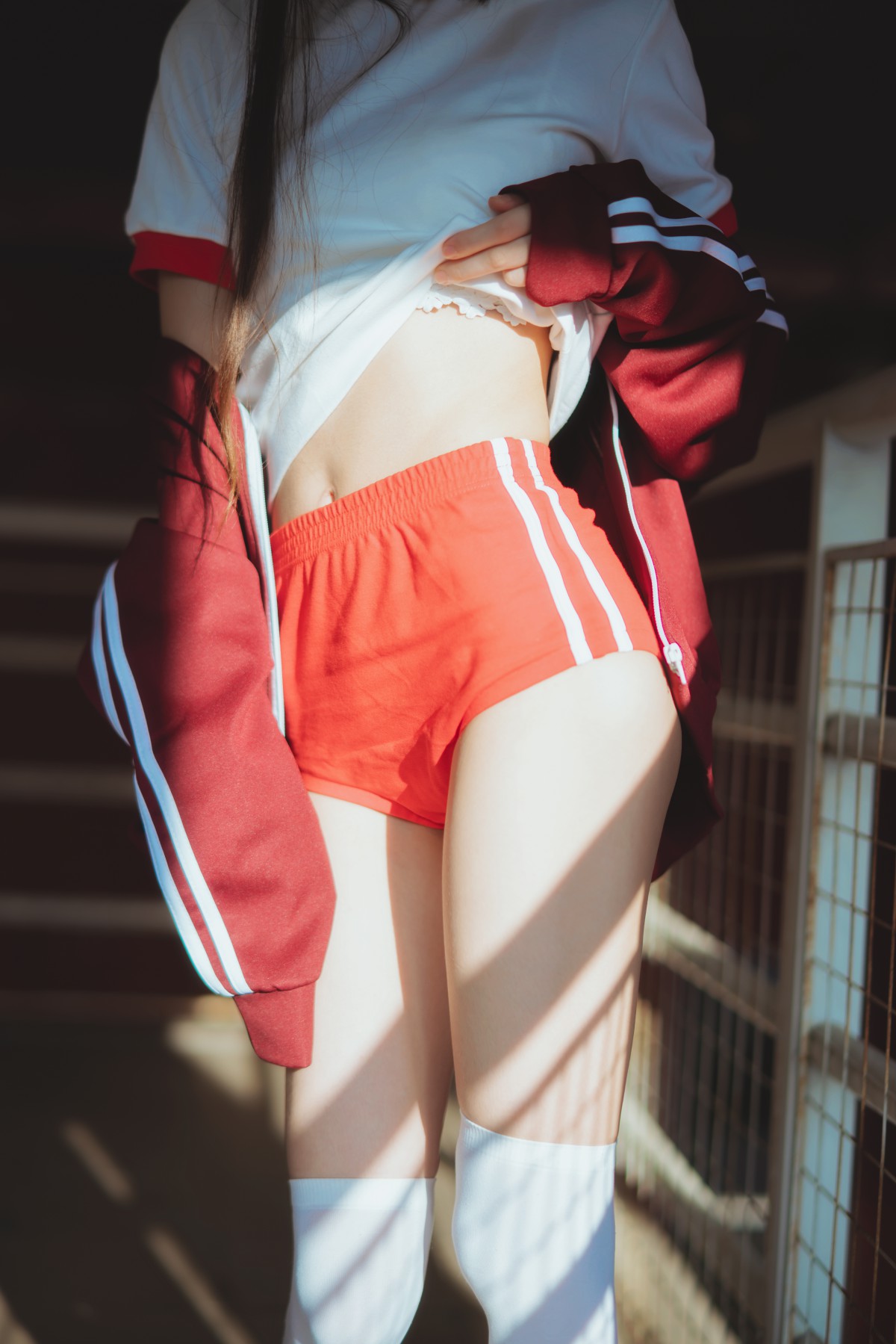 图片[11]-[Cosplay]桜桃喵 – 红色体操服 – COSPLAY-瞬颜部落