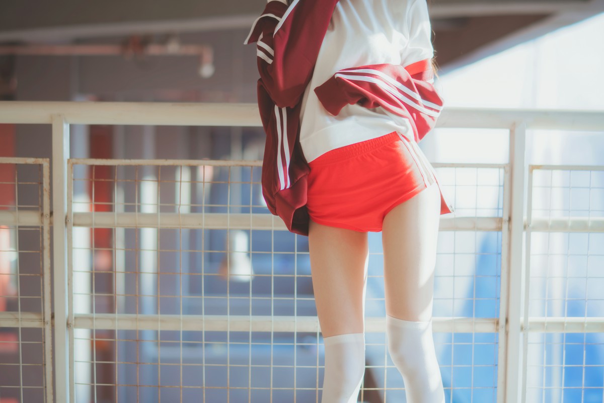图片[17]-[Cosplay]桜桃喵 – 红色体操服 – COSPLAY-瞬颜部落