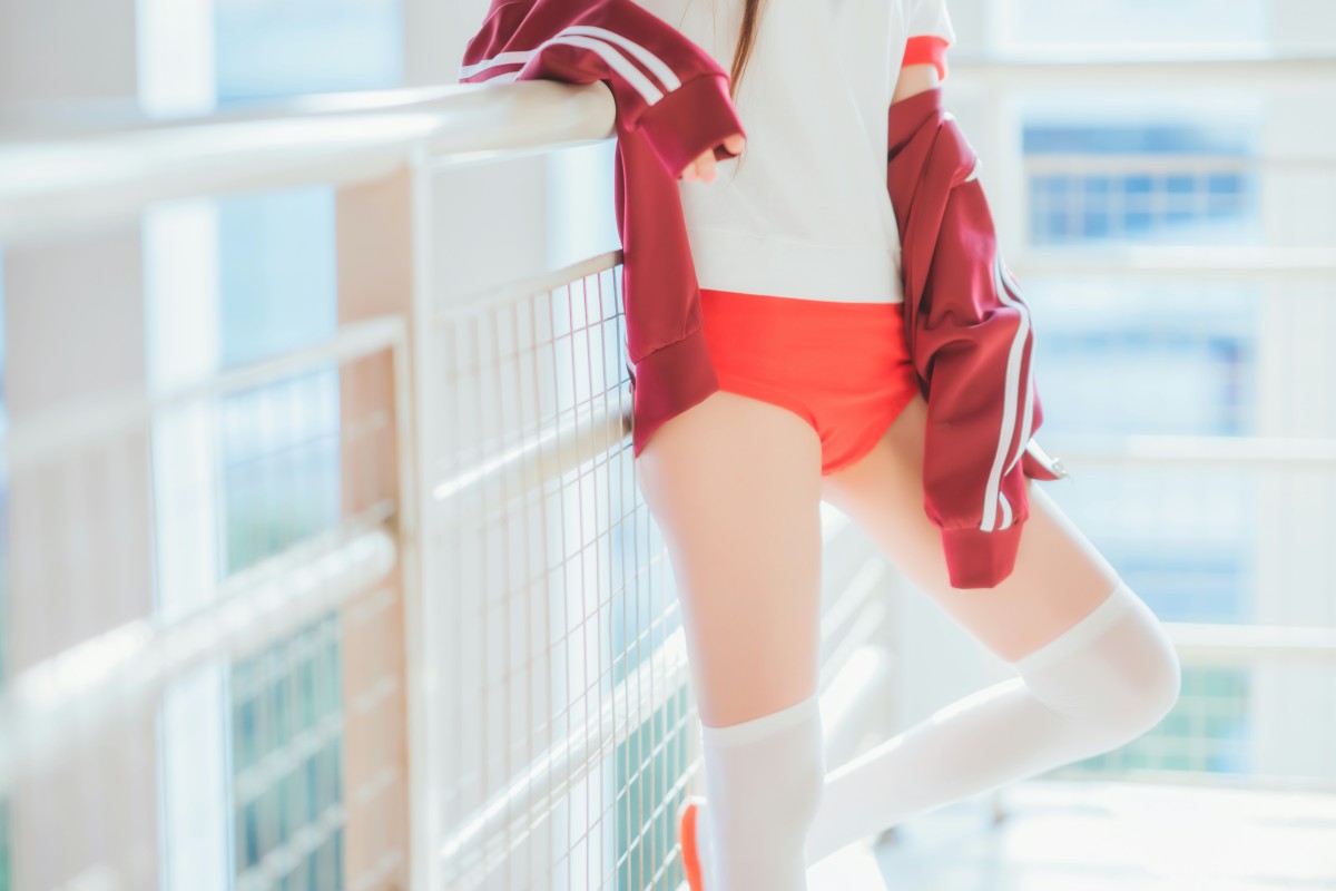 图片[24]-[Cosplay]桜桃喵 – 红色体操服 – COSPLAY-瞬颜部落