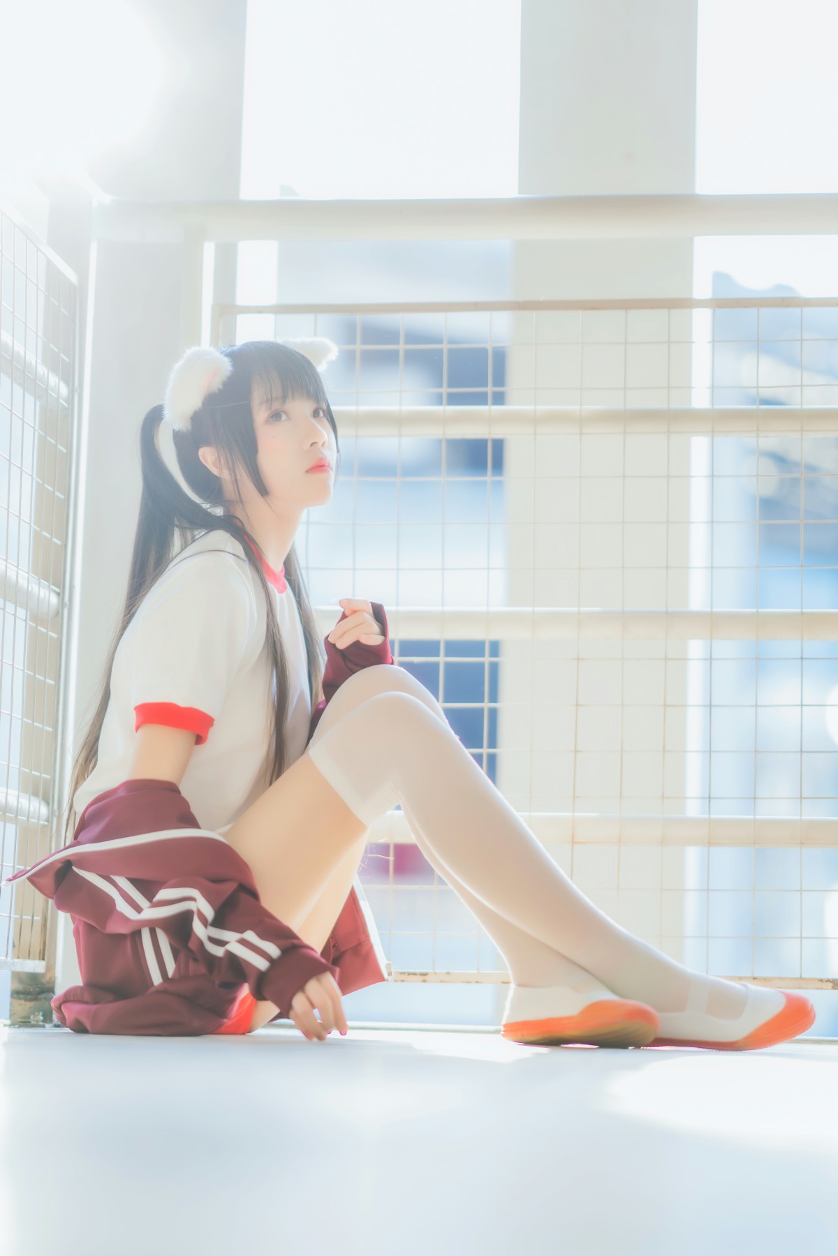 图片[26]-[Cosplay]桜桃喵 – 红色体操服 – COSPLAY-瞬颜部落