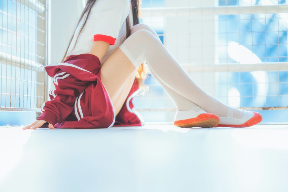 图片[25]-[Cosplay]桜桃喵 – 红色体操服 – COSPLAY-瞬颜部落