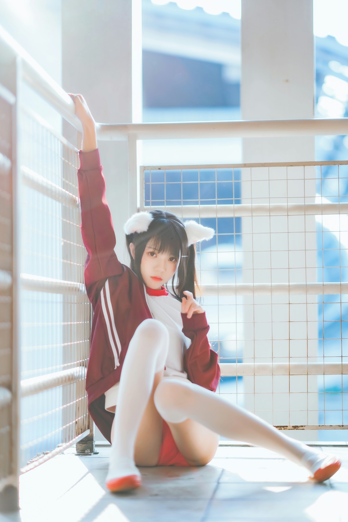 图片[29]-[Cosplay]桜桃喵 – 红色体操服 – COSPLAY-瞬颜部落