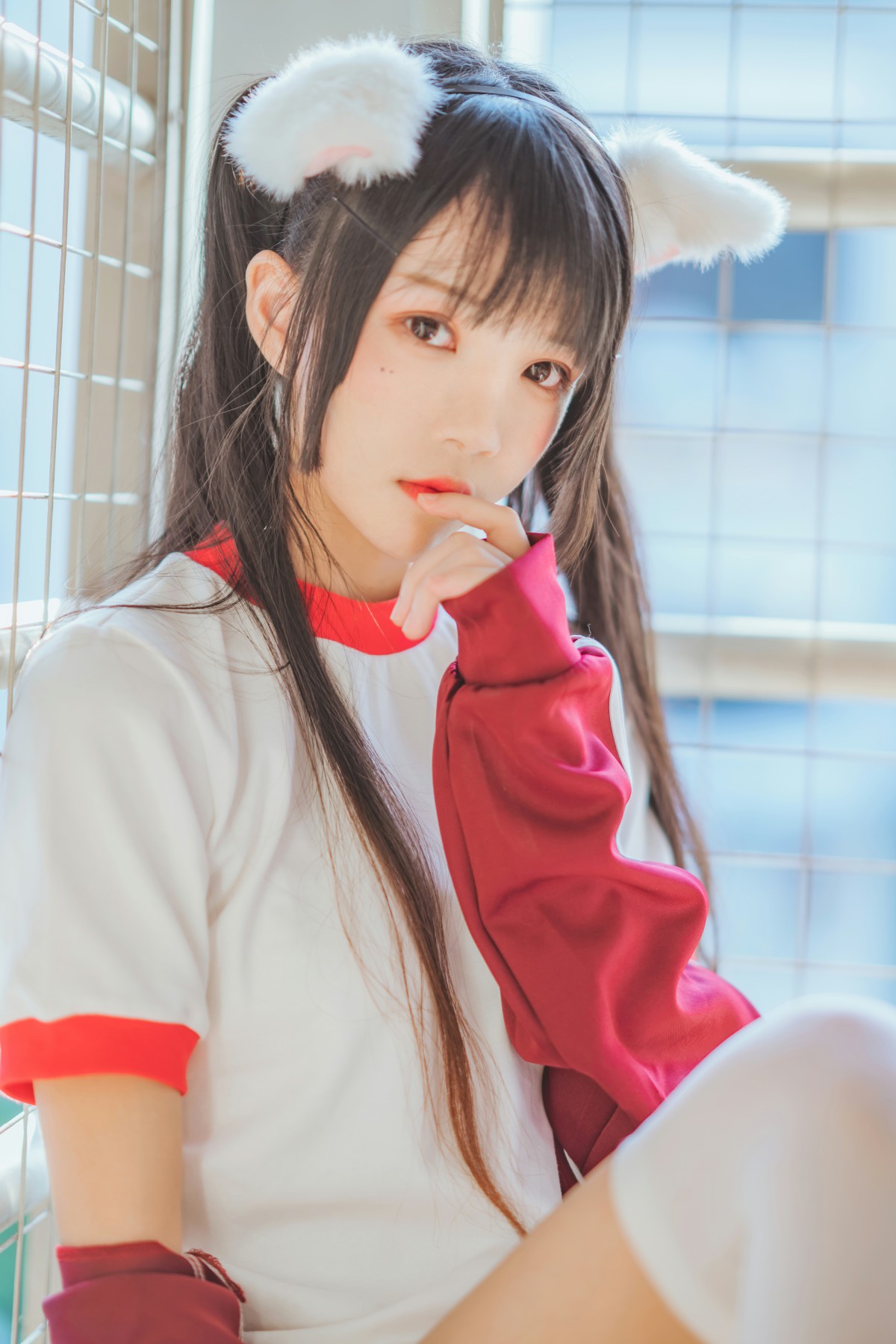 图片[31]-[Cosplay]桜桃喵 – 红色体操服 – COSPLAY-瞬颜部落