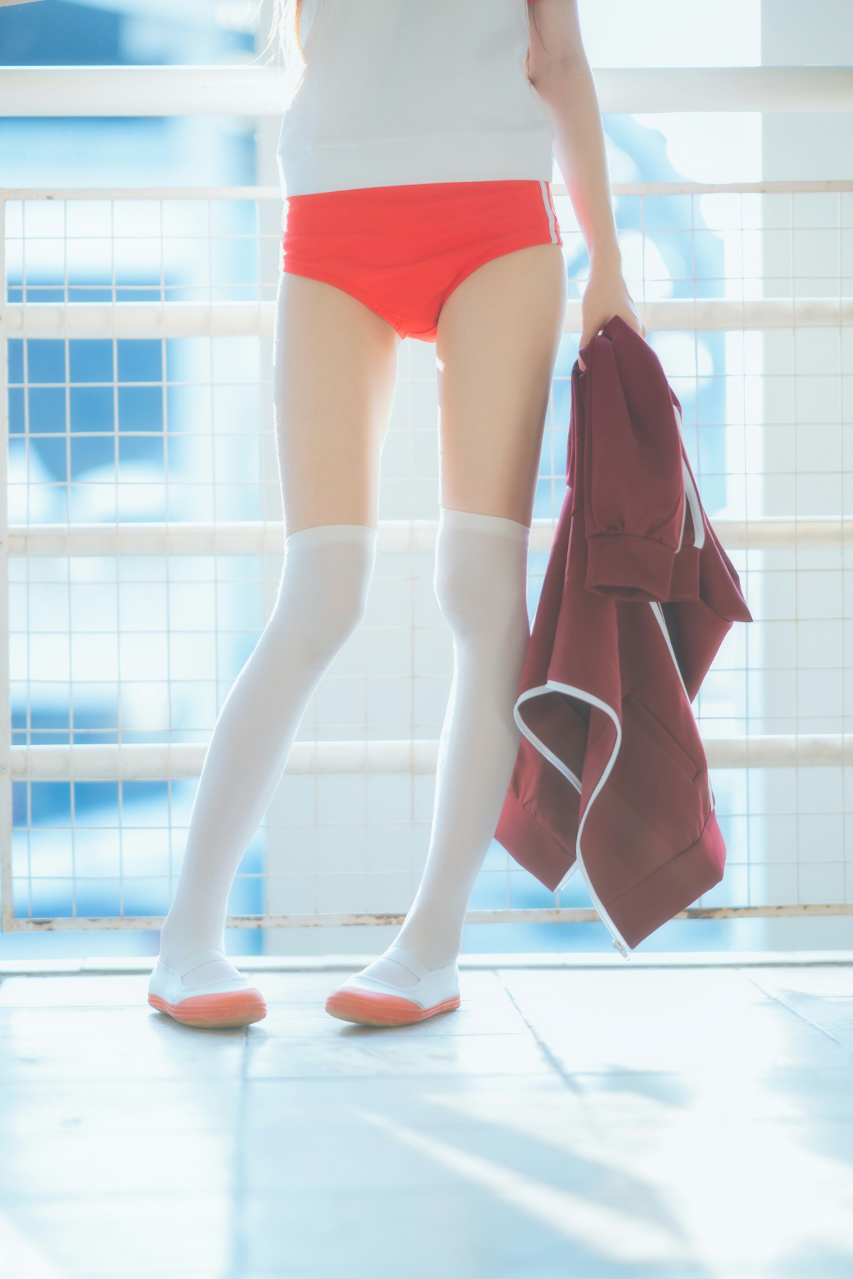 图片[33]-[Cosplay]桜桃喵 – 红色体操服 – COSPLAY-瞬颜部落