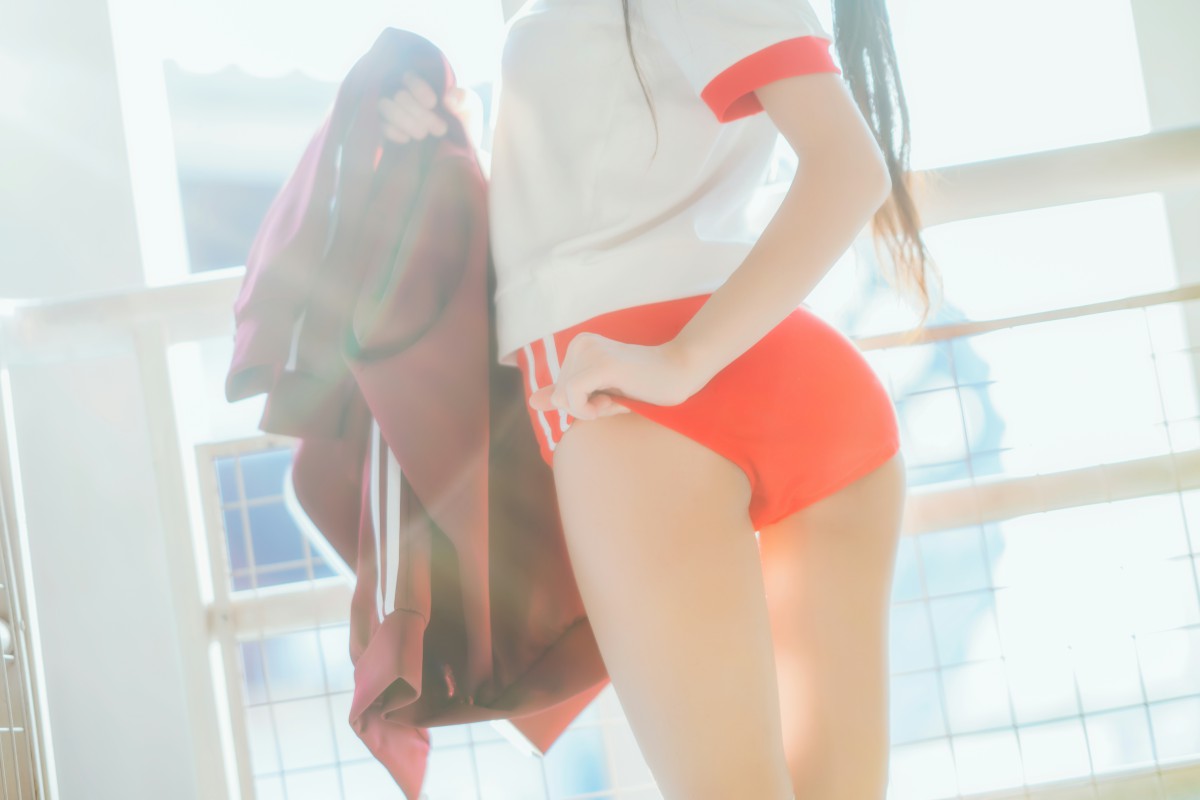 图片[35]-[Cosplay]桜桃喵 – 红色体操服 – COSPLAY-瞬颜部落