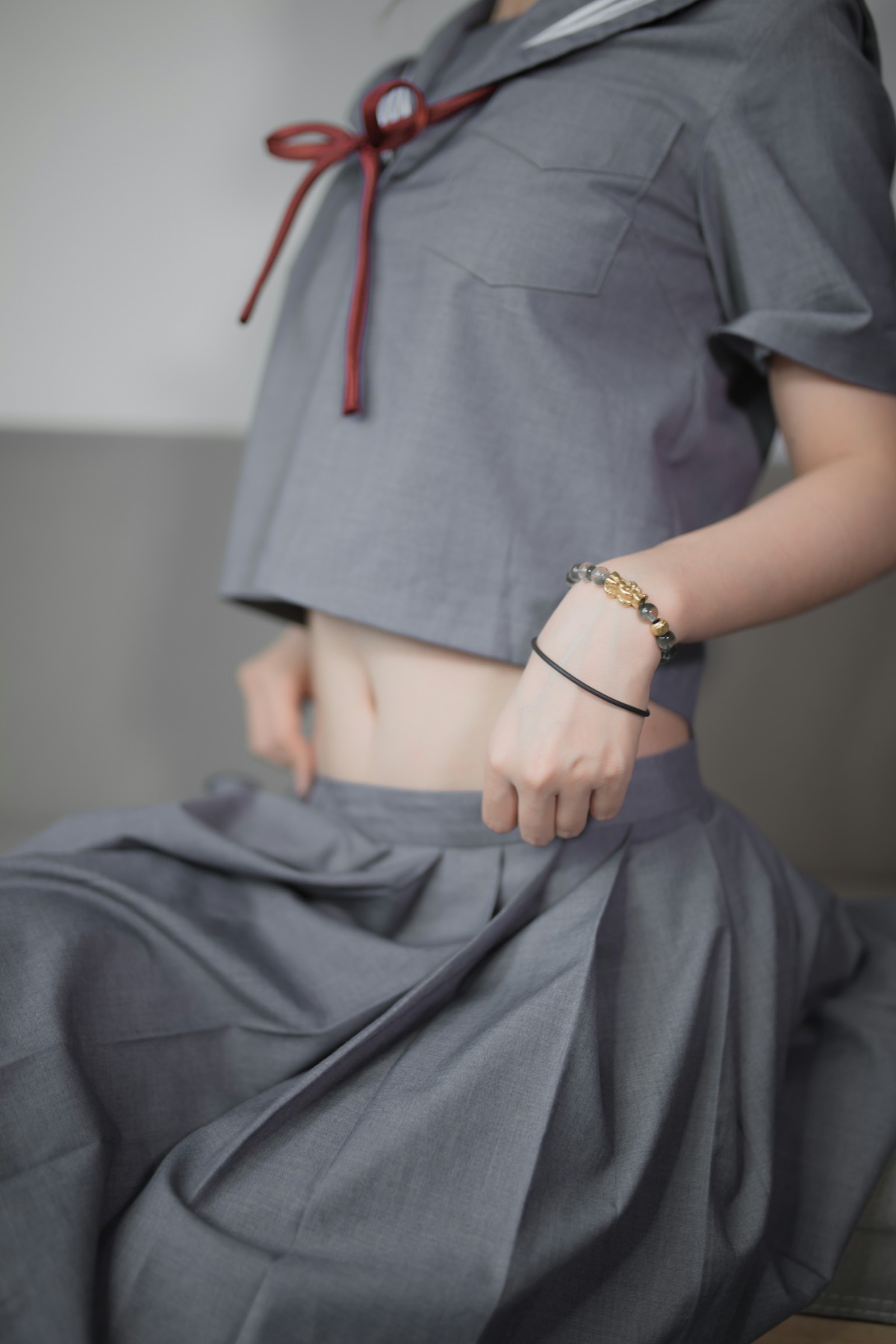 图片[18]-[Cosplay]疯猫ss -蓝灰JK – COSPLAY-瞬颜部落