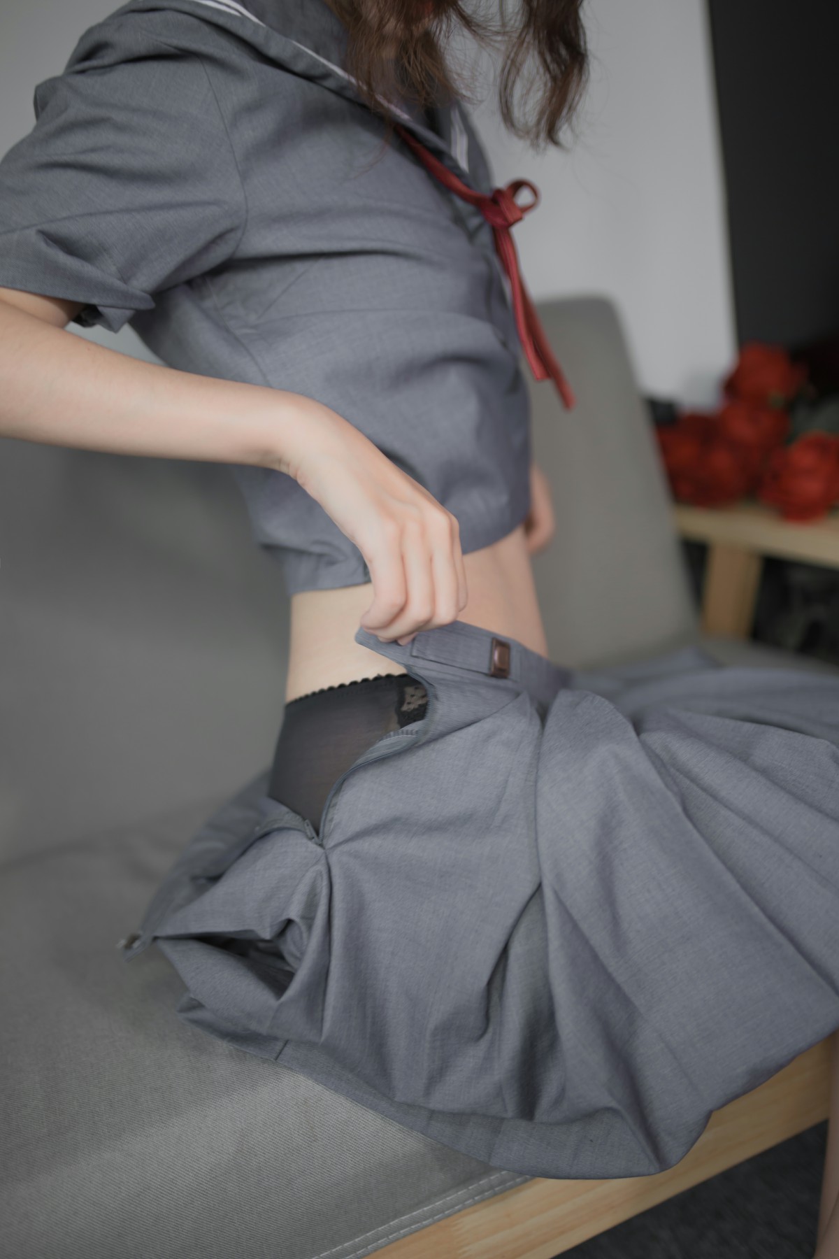 图片[19]-[Cosplay]疯猫ss -蓝灰JK – COSPLAY-瞬颜部落