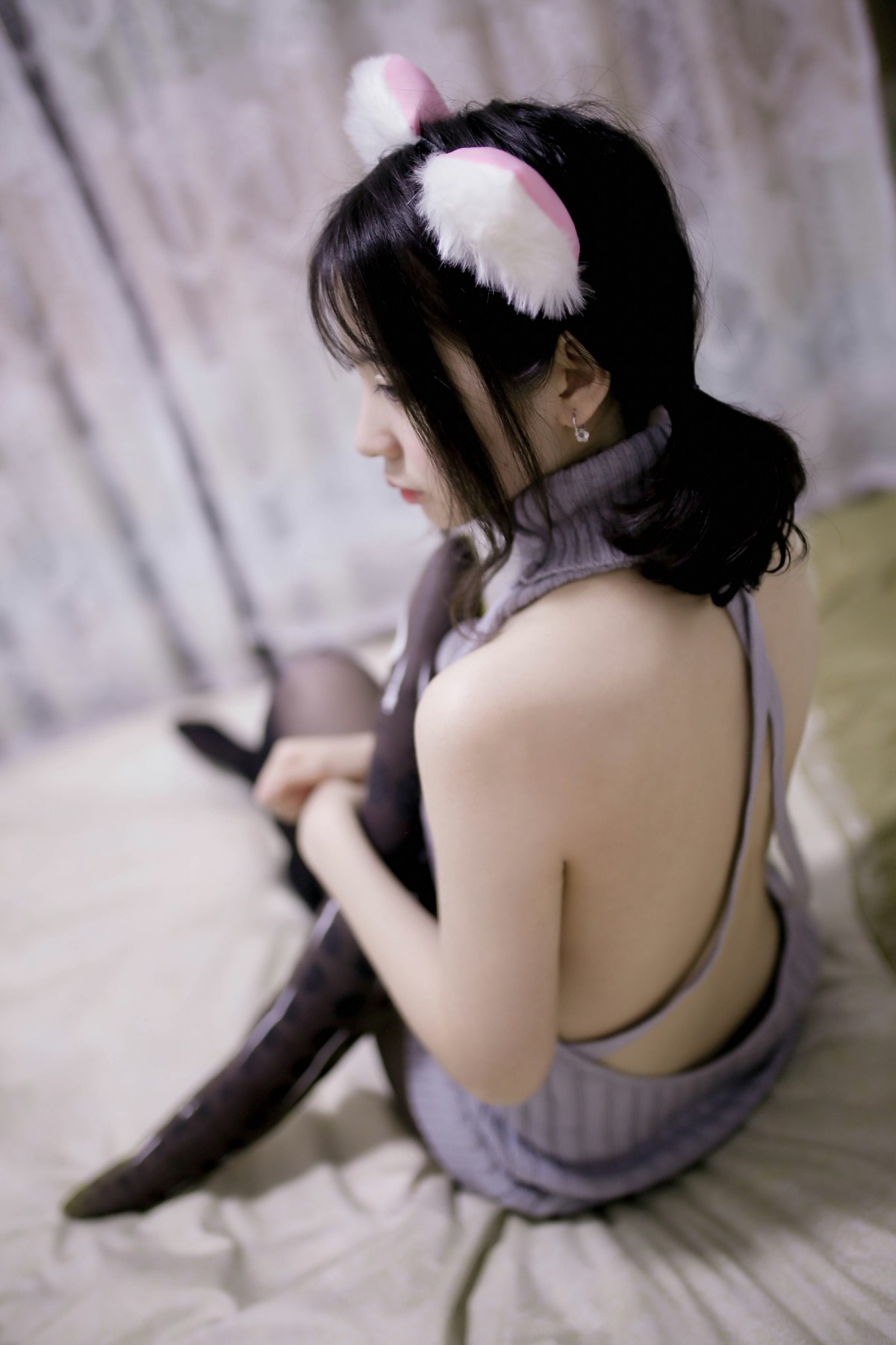 图片[4]-[Cosplay]疯猫ss -露背毛衣 – COSPLAY-瞬颜部落