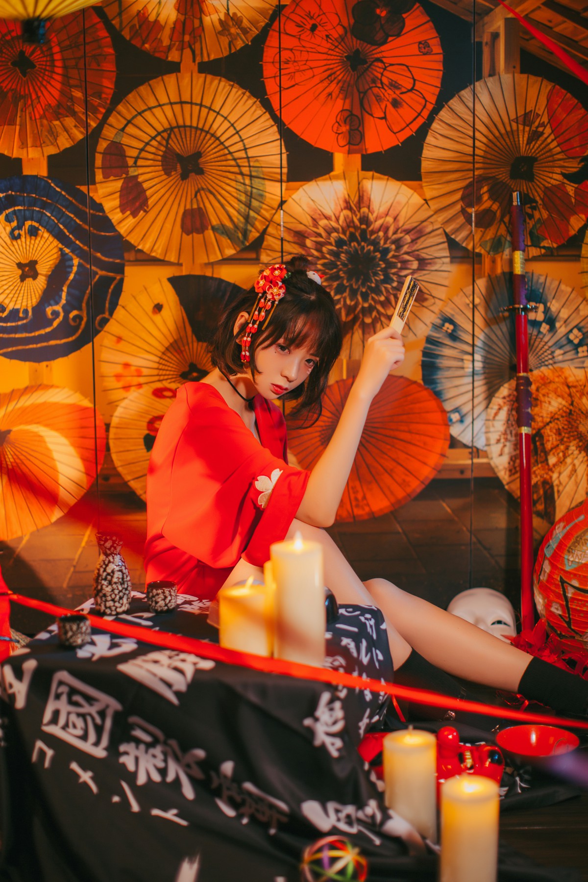 图片[3]-[Cosplay]疯猫ss -红色羽衣 – COSPLAY-瞬颜部落