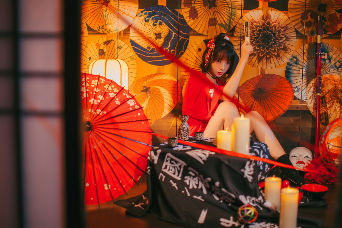 [Cosplay]疯猫ss -红色羽衣 – COSPLAY-瞬颜部落