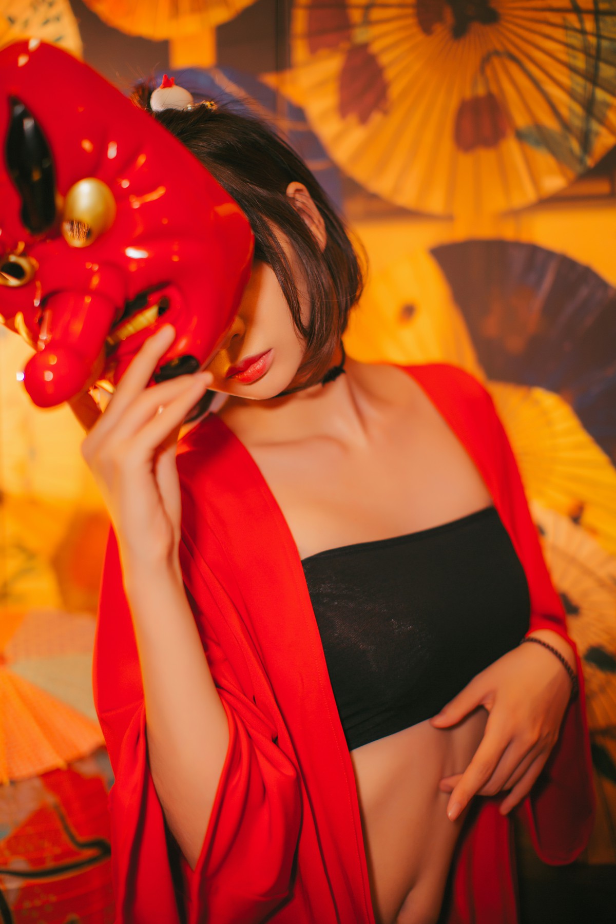 图片[7]-[Cosplay]疯猫ss -红色羽衣 – COSPLAY-瞬颜部落