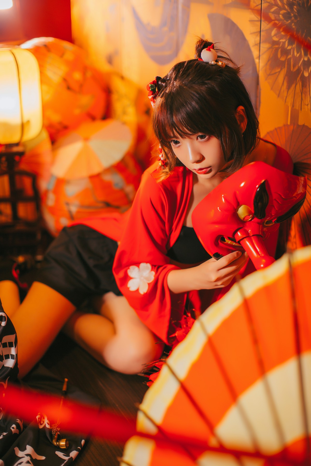 图片[6]-[Cosplay]疯猫ss -红色羽衣 – COSPLAY-瞬颜部落