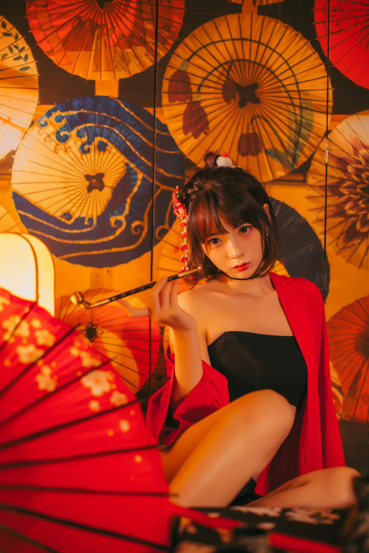 图片[9]-[Cosplay]疯猫ss -红色羽衣 – COSPLAY-瞬颜部落