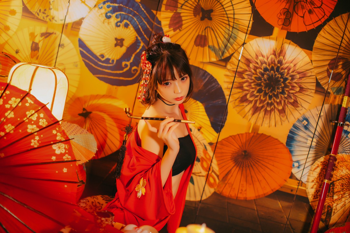 图片[8]-[Cosplay]疯猫ss -红色羽衣 – COSPLAY-瞬颜部落