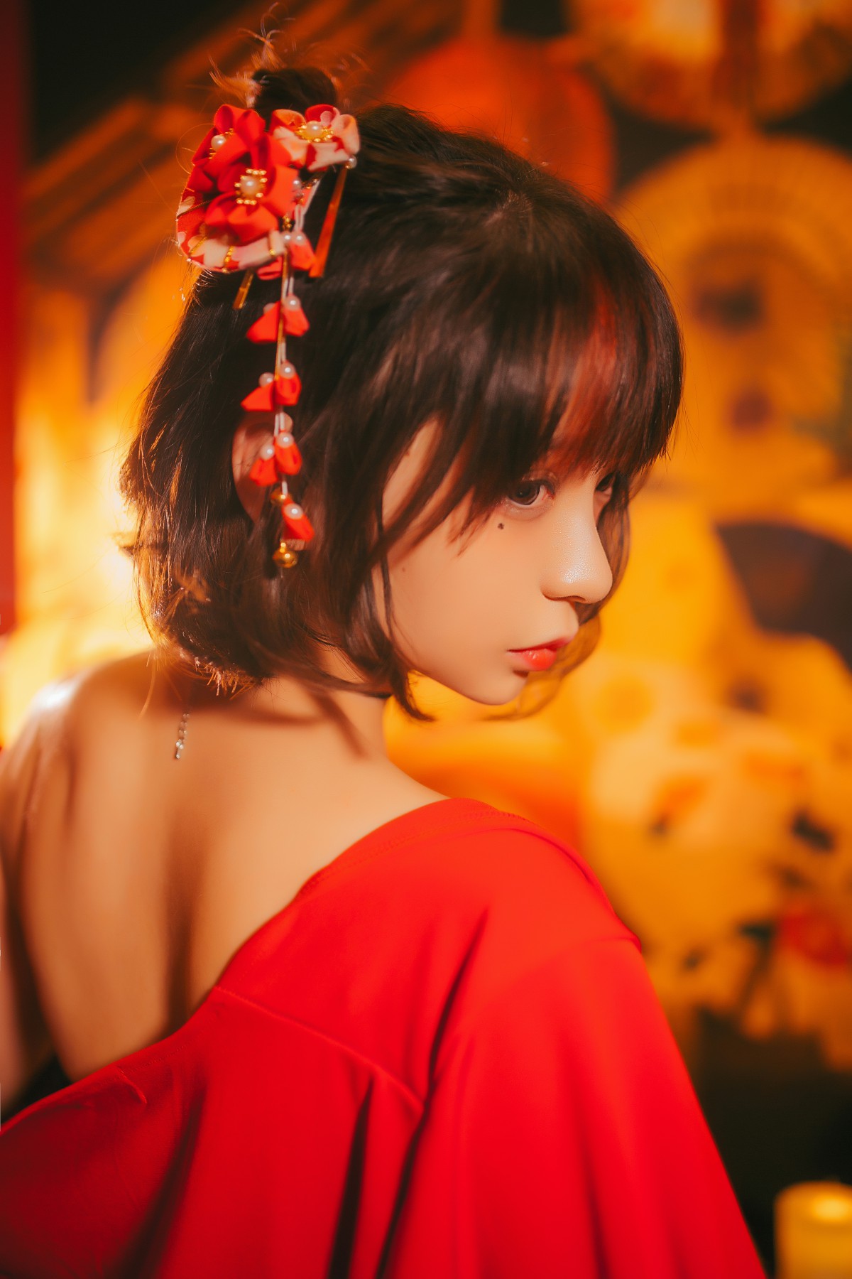 图片[15]-[Cosplay]疯猫ss -红色羽衣 – COSPLAY-瞬颜部落