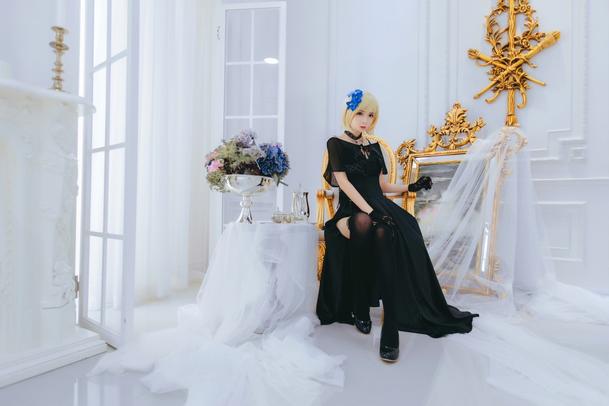 [Cosplay][网红少女]疯猫ss – 疯猫贞德礼装 – COSPLAY-瞬颜部落