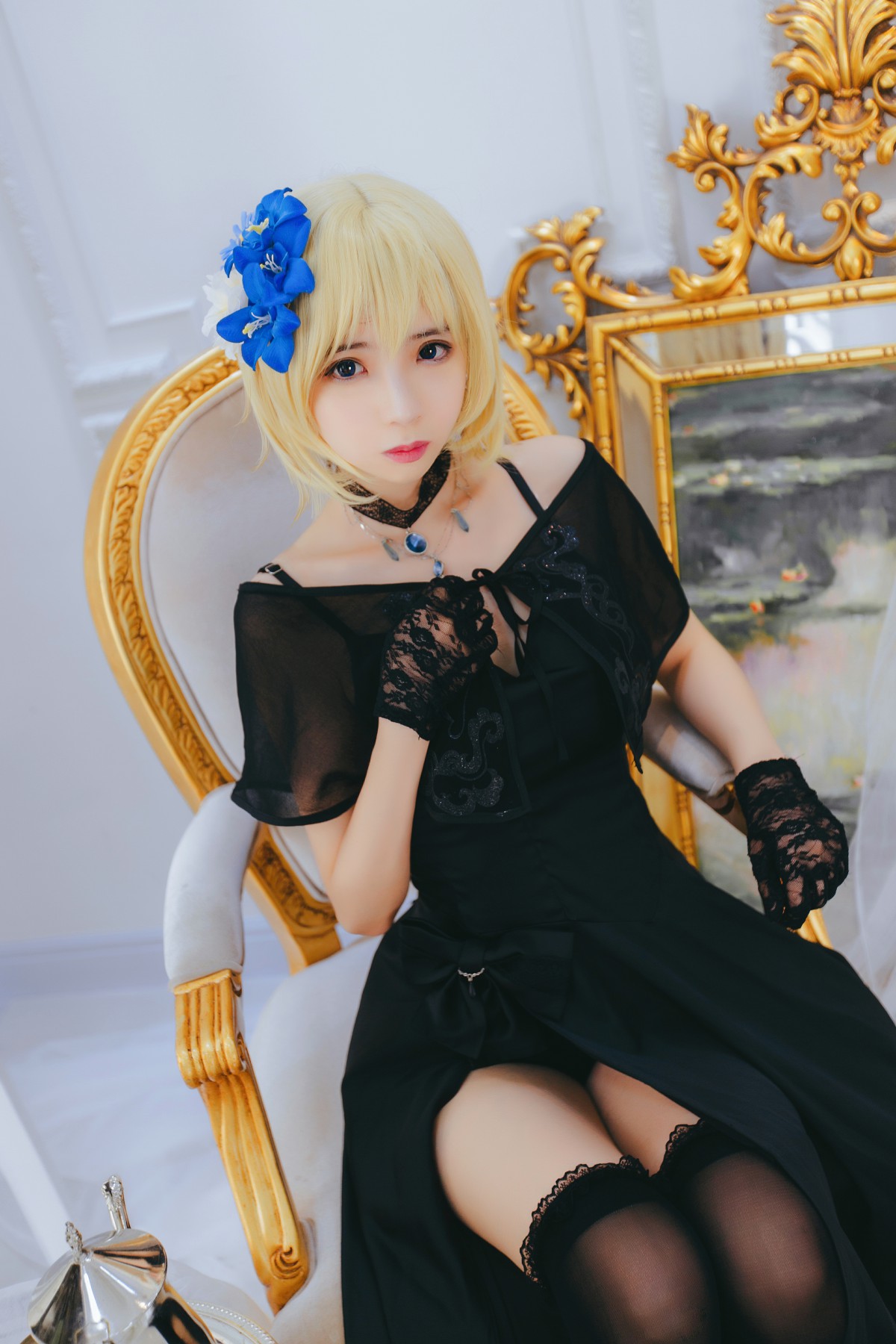 图片[4]-[Cosplay][网红少女]疯猫ss – 疯猫贞德礼装 – COSPLAY-瞬颜部落