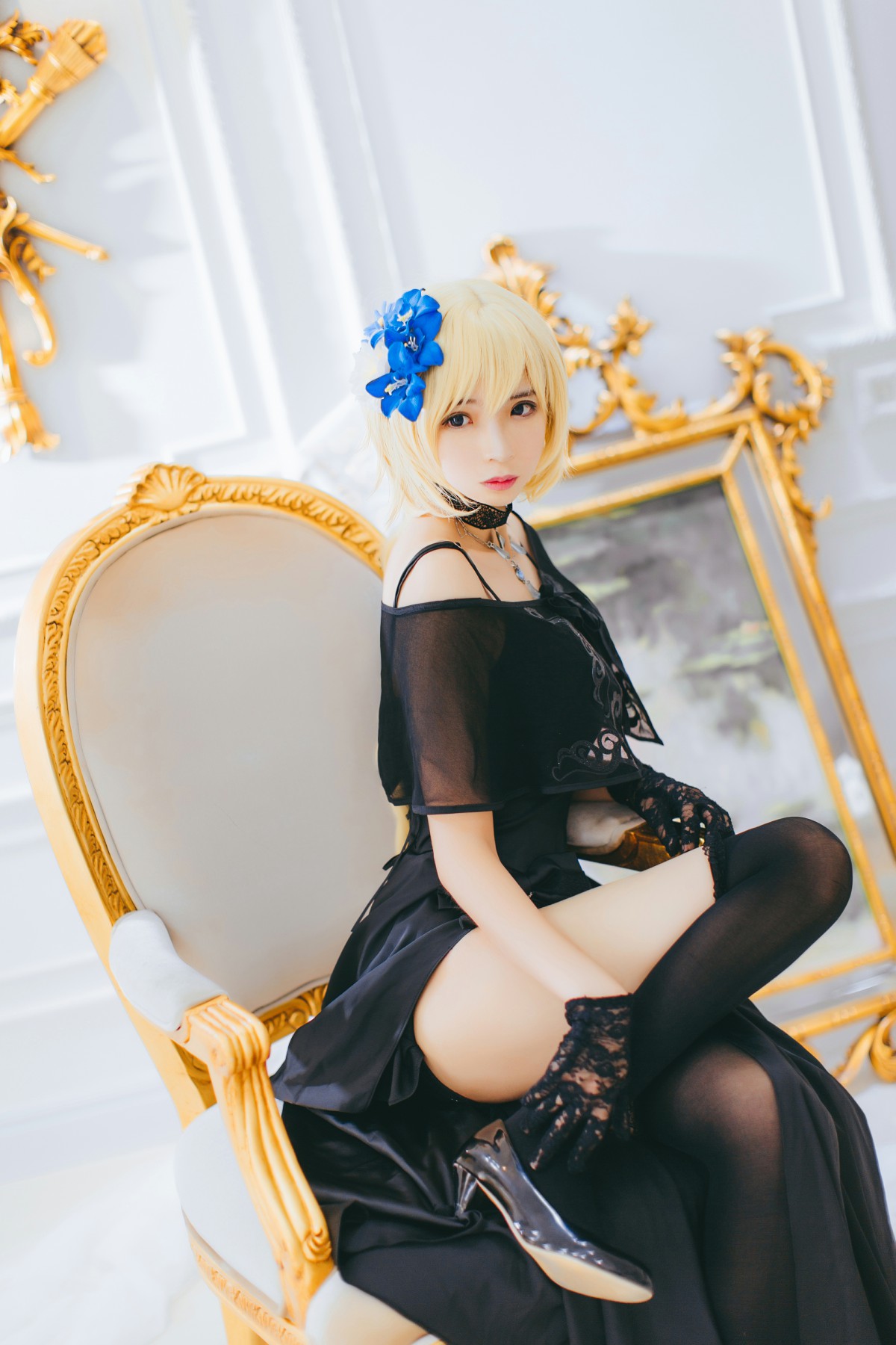 图片[3]-[Cosplay][网红少女]疯猫ss – 疯猫贞德礼装 – COSPLAY-瞬颜部落