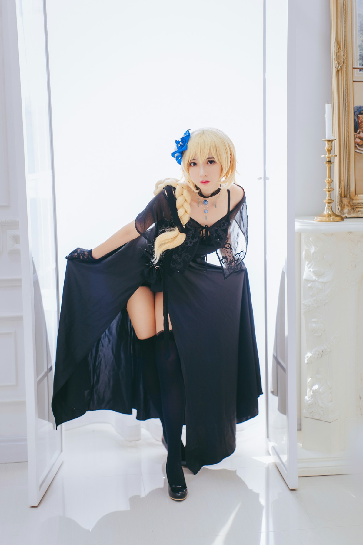 图片[6]-[Cosplay][网红少女]疯猫ss – 疯猫贞德礼装 – COSPLAY-瞬颜部落