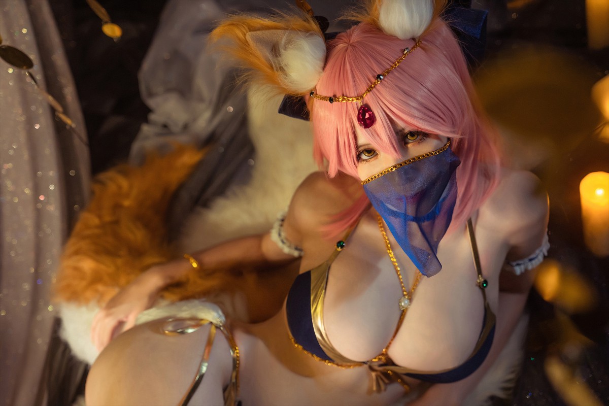 图片[5]-[Cosplay]Fate 玉藻前 舞娘泳装 – COSPLAY-瞬颜部落
