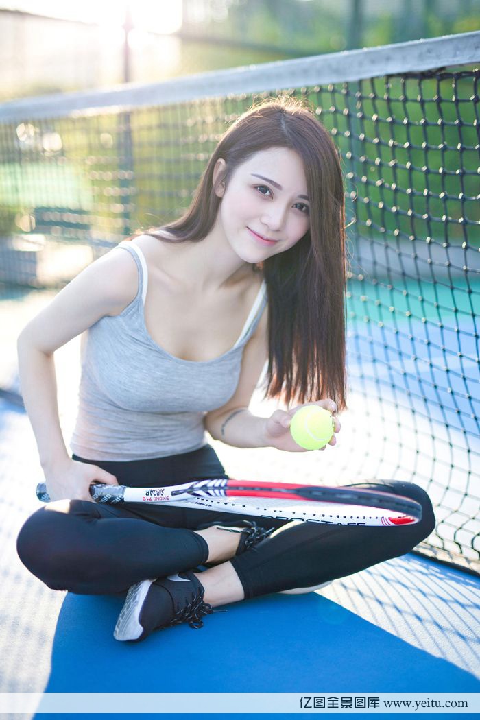 图片[5]-美女模特嘟嘟清秀完美身材网球场性感写真-御萝部落-瞬颜部落
