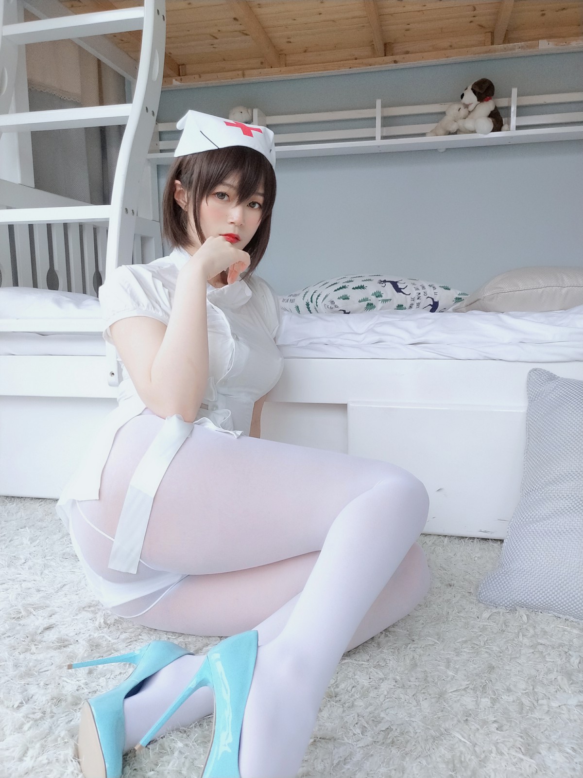 图片[21]-Coser小姐姐白银 – 白丝小护士 – COSPLAY-瞬颜部落