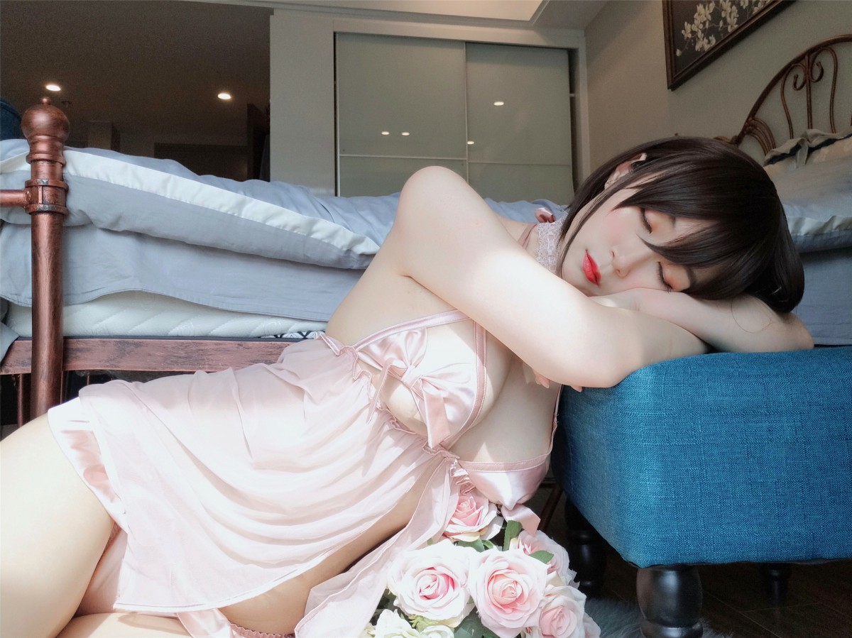 图片[34]-Coser小姐姐白银 – 粉色睡衣 – COSPLAY-瞬颜部落