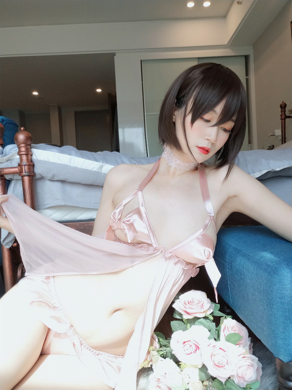 图片[32]-Coser小姐姐白银 – 粉色睡衣 – COSPLAY-瞬颜部落