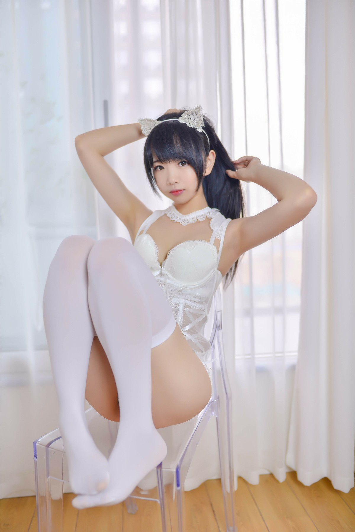 图片[12]-Cos小姐姐雪琪 – 猫系少女白猫 – COSPLAY-瞬颜部落