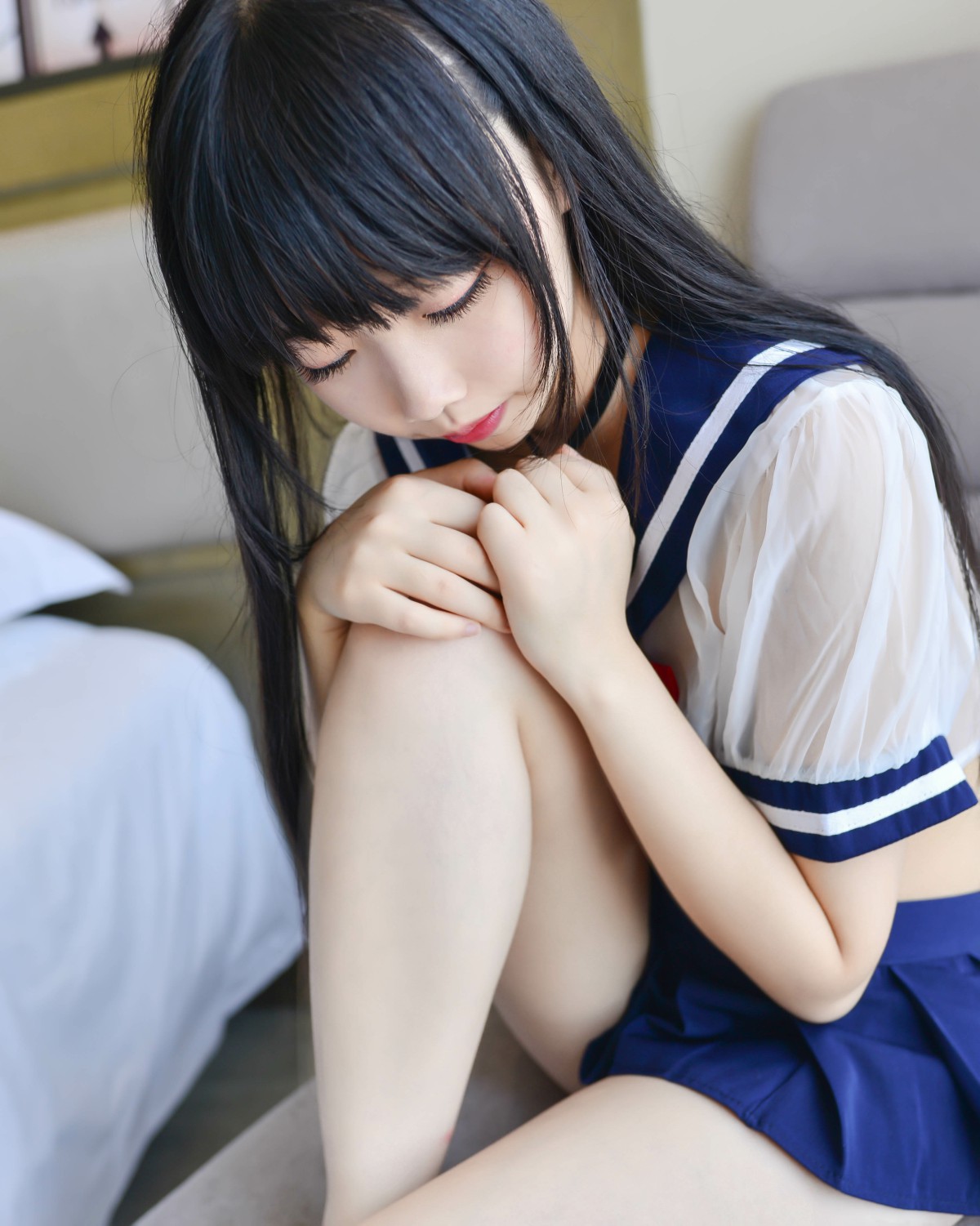 图片[11]-Cos小姐姐雪琪 – 透明JK – COSPLAY-瞬颜部落