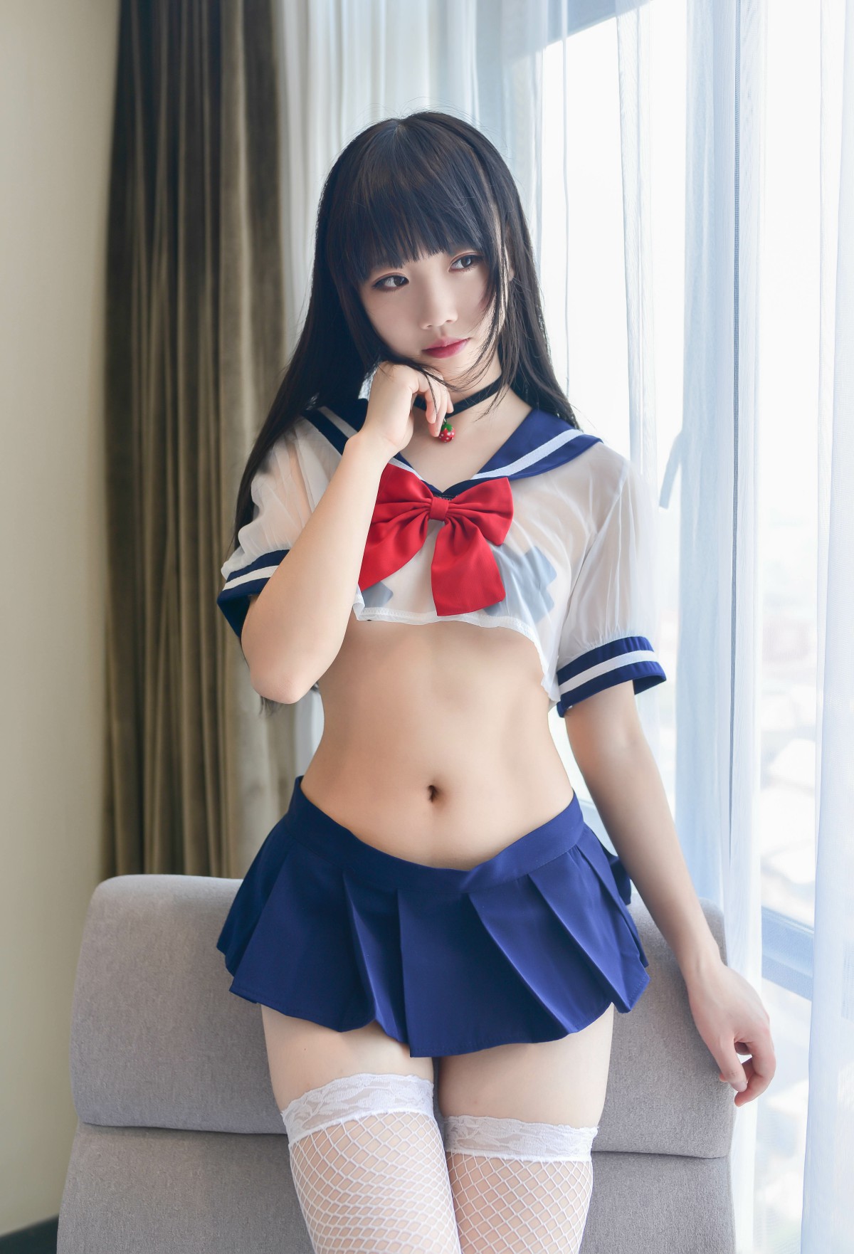 图片[16]-Cos小姐姐雪琪 – 透明JK – COSPLAY-瞬颜部落