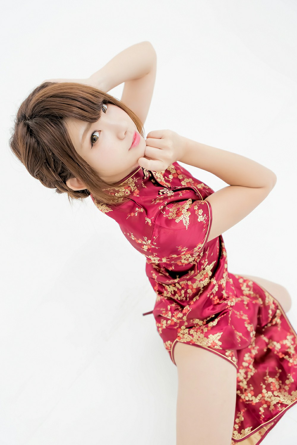 图片[2]-中華娘娘之红色旗袍与美腿高跟 – COSPLAY-瞬颜部落