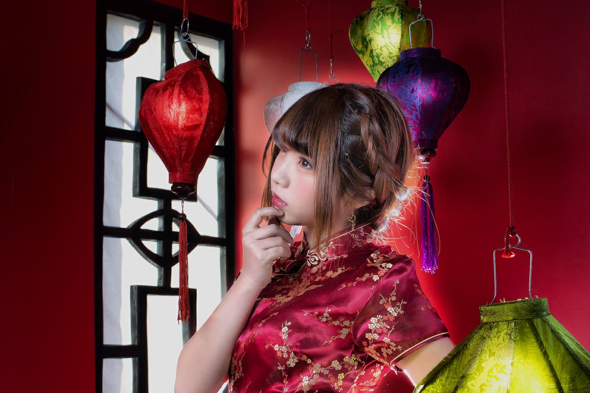 图片[14]-中華娘娘之红色旗袍与美腿高跟 – COSPLAY-瞬颜部落