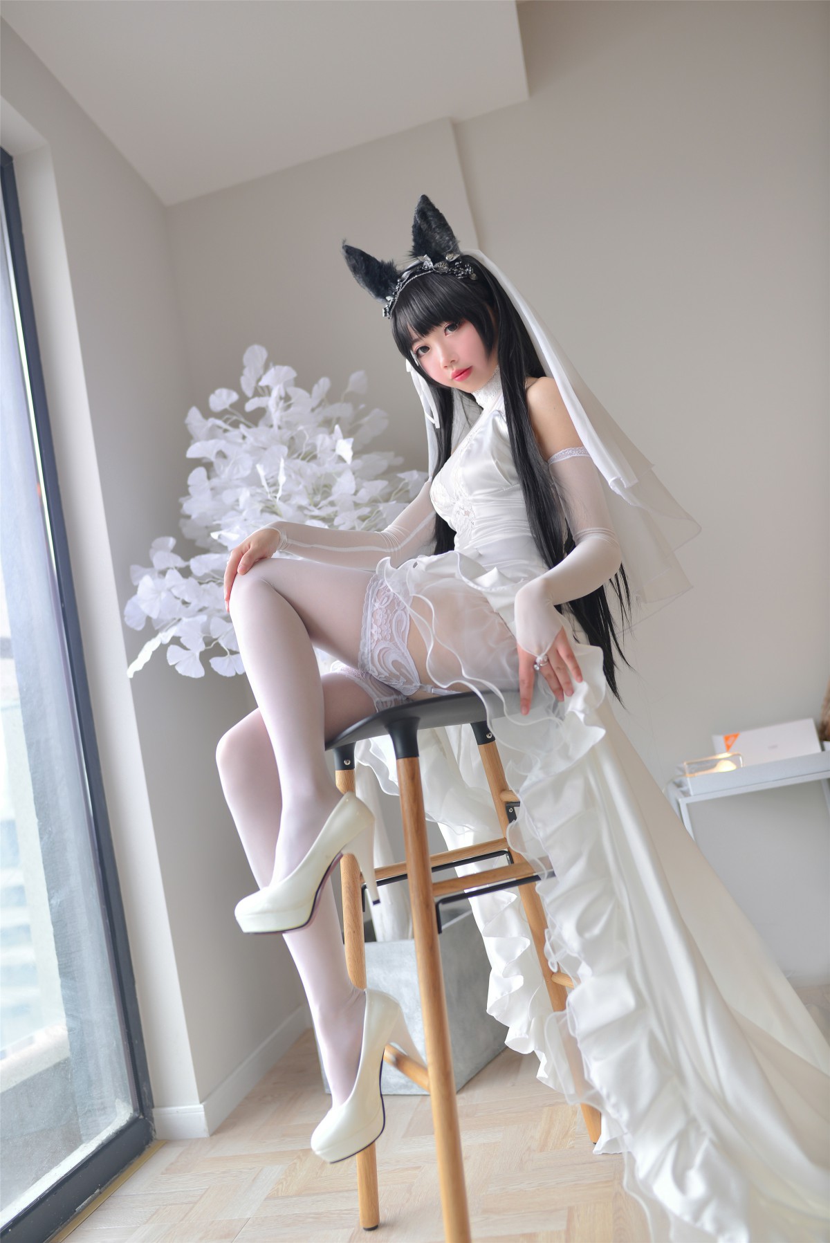 图片[4]-Cos小姐姐雪琪- 爱宕高跟美腿与婚纱 – COSPLAY-瞬颜部落