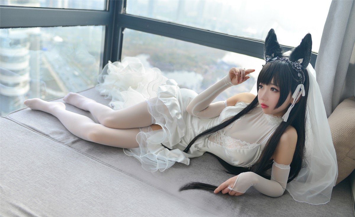 图片[16]-Cos小姐姐雪琪- 爱宕高跟美腿与婚纱 – COSPLAY-瞬颜部落