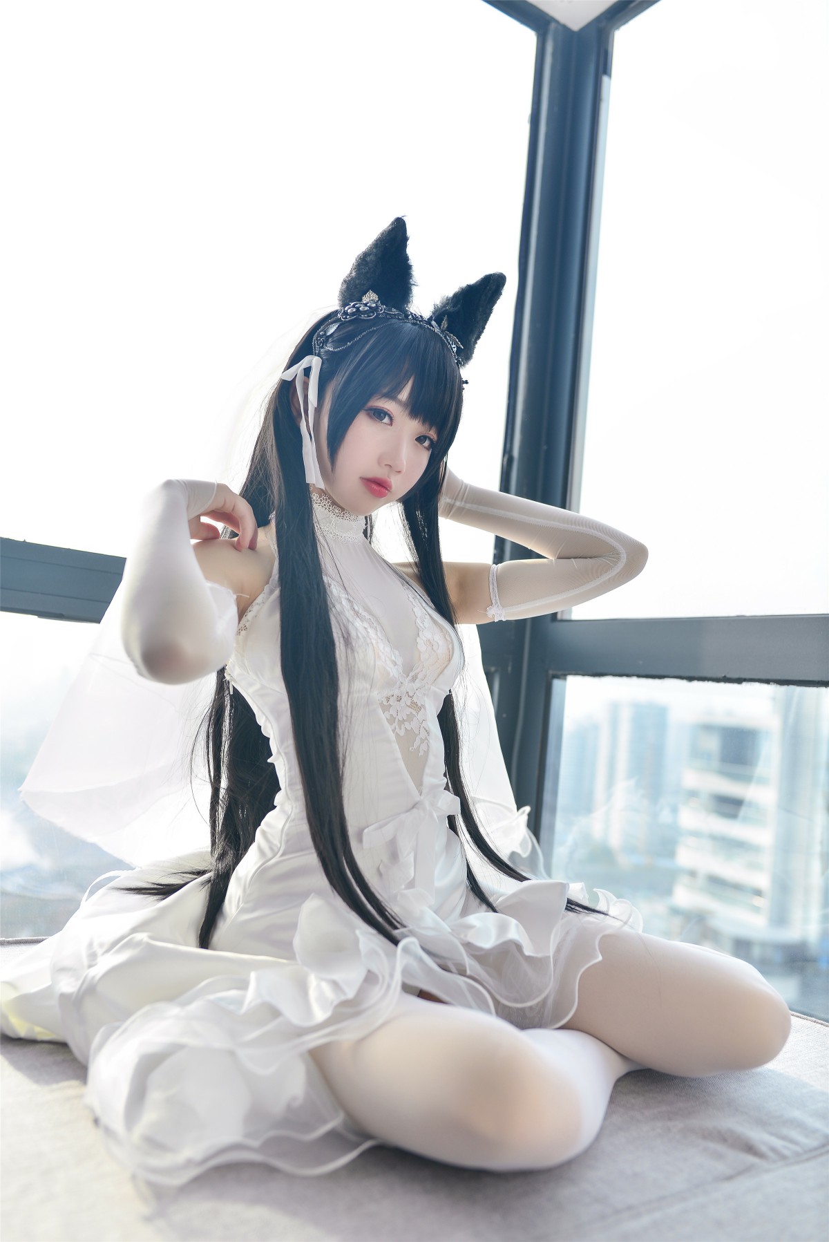 图片[18]-Cos小姐姐雪琪- 爱宕高跟美腿与婚纱 – COSPLAY-瞬颜部落