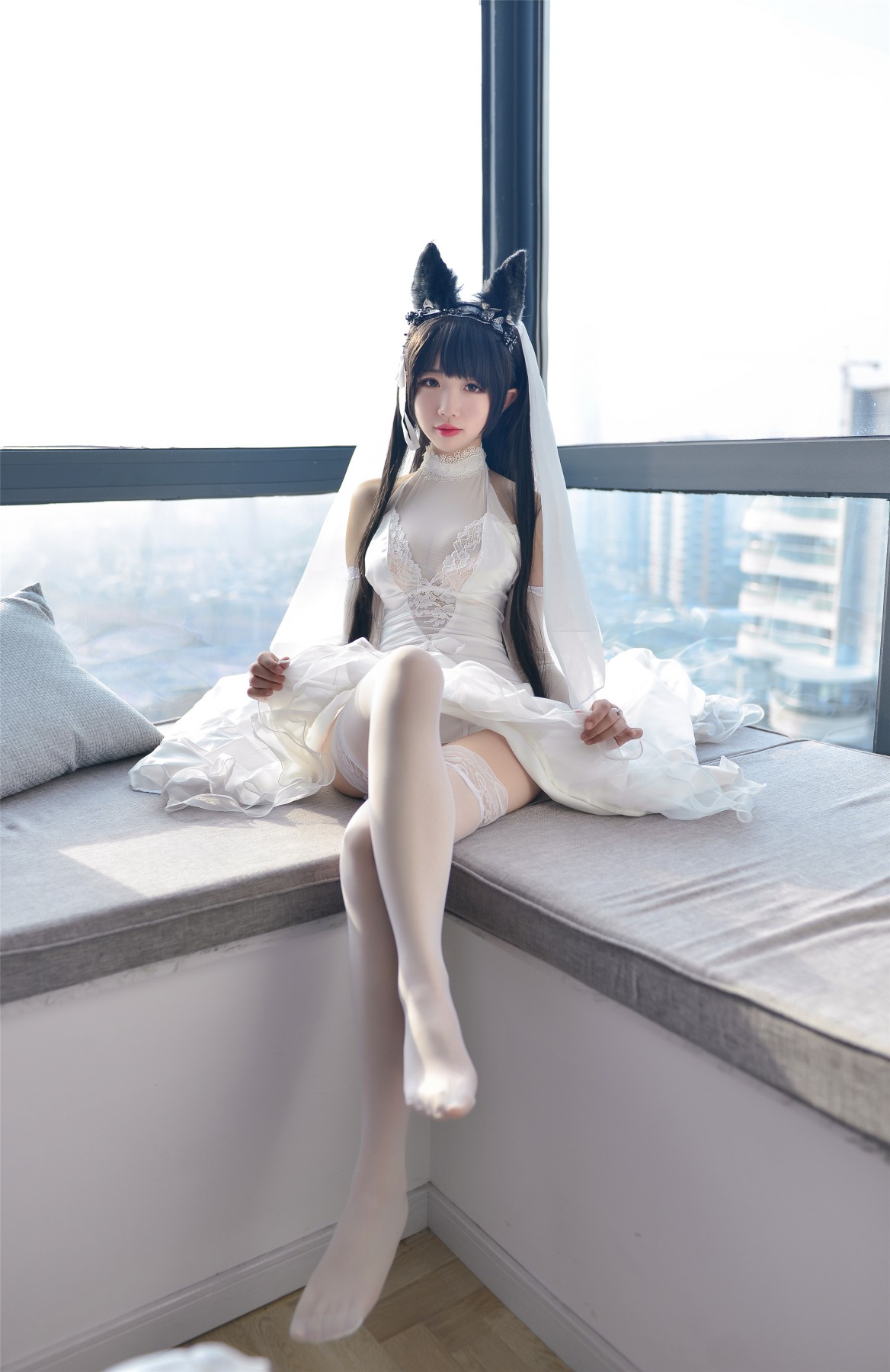 图片[21]-Cos小姐姐雪琪- 爱宕高跟美腿与婚纱 – COSPLAY-瞬颜部落