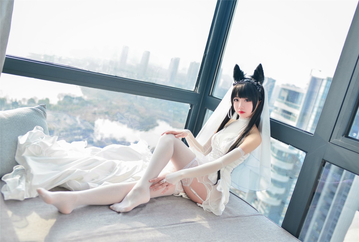 图片[23]-Cos小姐姐雪琪- 爱宕高跟美腿与婚纱 – COSPLAY-瞬颜部落