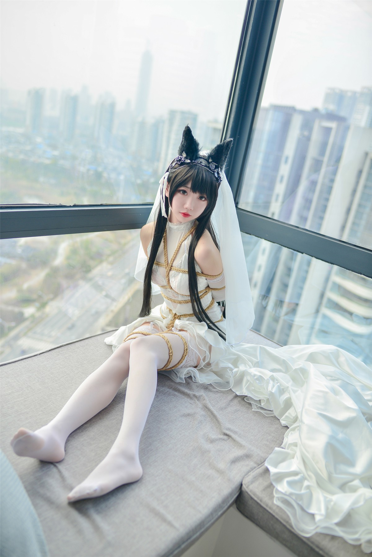 图片[28]-Cos小姐姐雪琪- 爱宕高跟美腿与婚纱 – COSPLAY-瞬颜部落