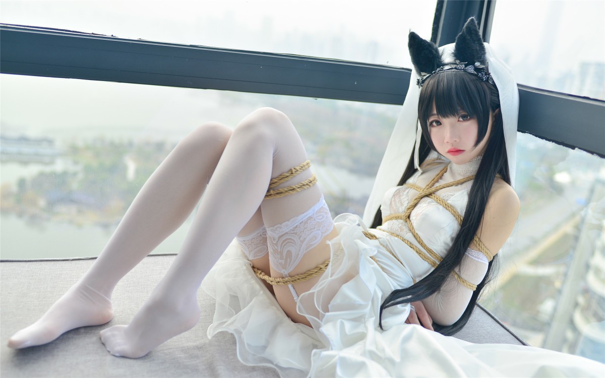 图片[33]-Cos小姐姐雪琪- 爱宕高跟美腿与婚纱 – COSPLAY-瞬颜部落