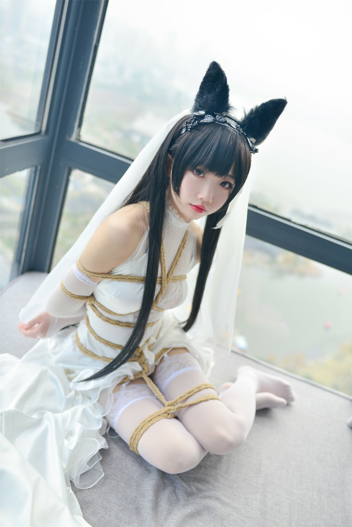图片[35]-Cos小姐姐雪琪- 爱宕高跟美腿与婚纱 – COSPLAY-瞬颜部落