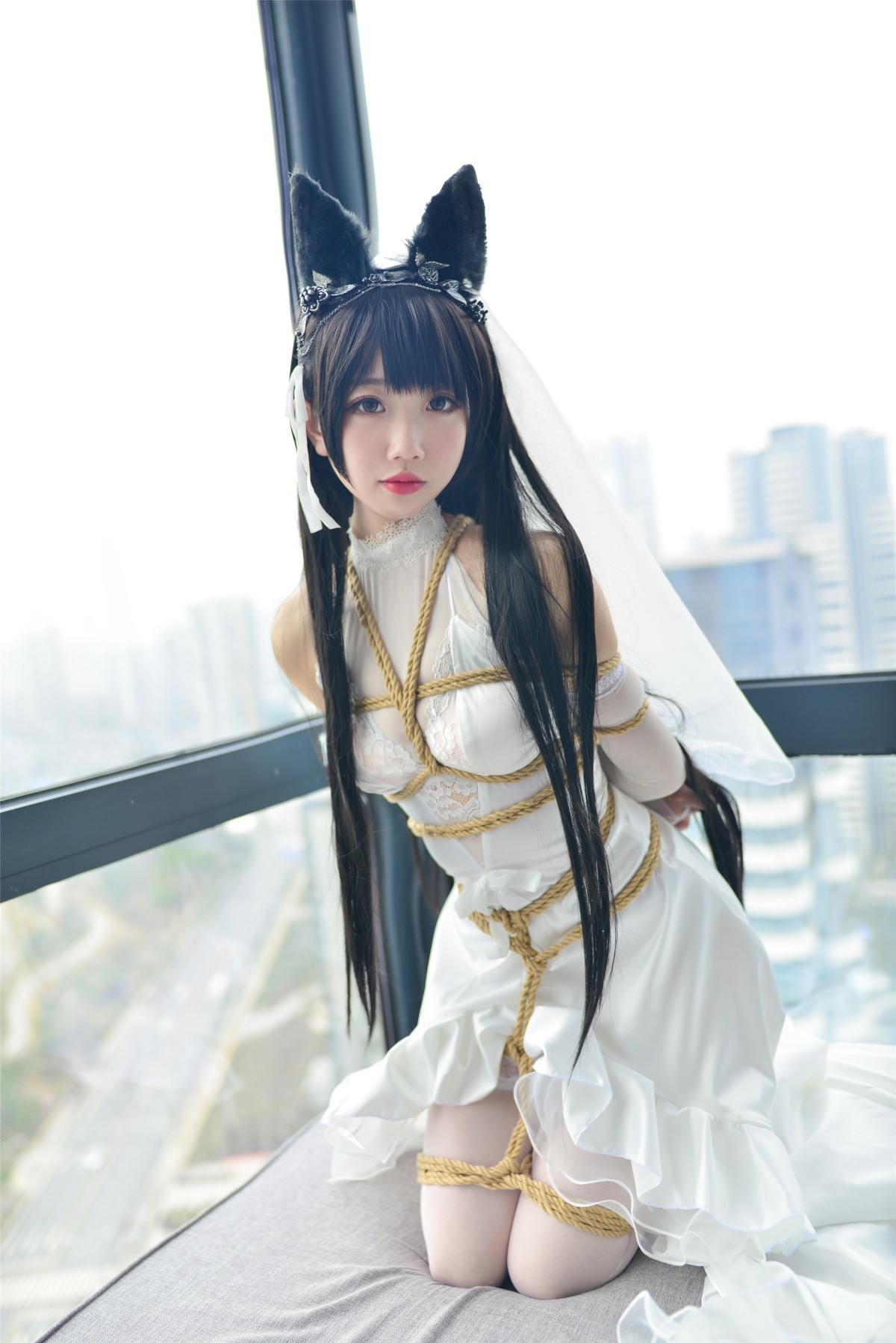 图片[38]-Cos小姐姐雪琪- 爱宕高跟美腿与婚纱 – COSPLAY-瞬颜部落